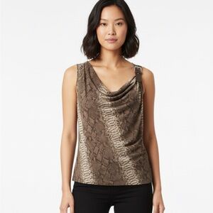 New Medium Michael Kors Snakeskin Top